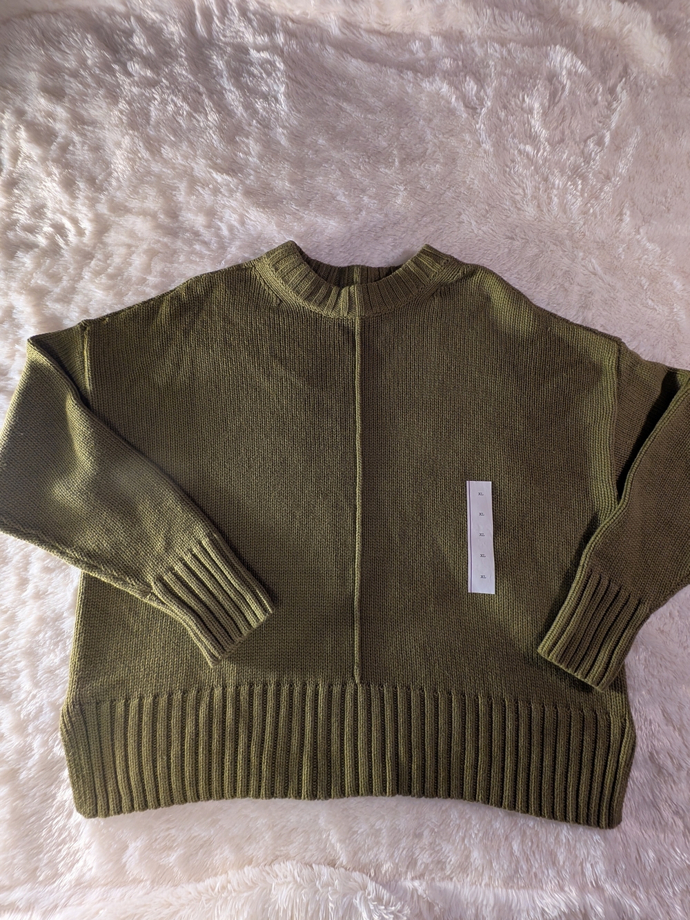 a new day Olive Green Crew Neck Sweater